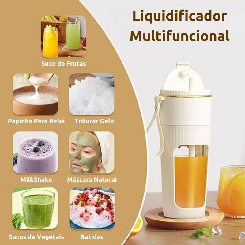 Mini Liquidificador Portátil 10 Lâminas