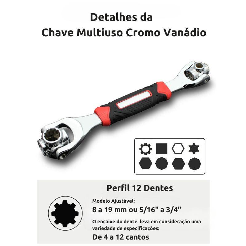 Chave Multiuso Cromo Vanádio - DaVivenda