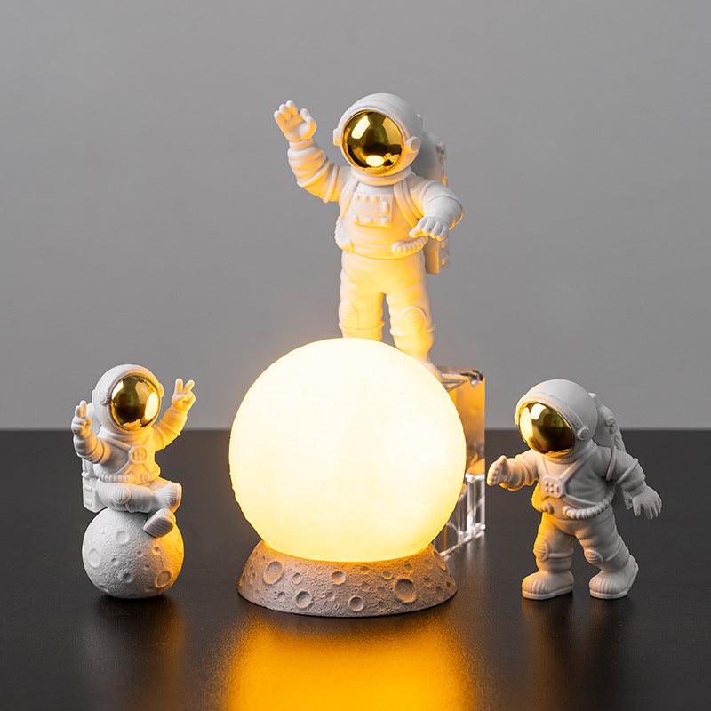 Estatueta Astronauta Luminária Lunar - DaVivenda