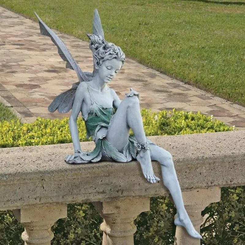 Estatueta Fada Jardim Decoração