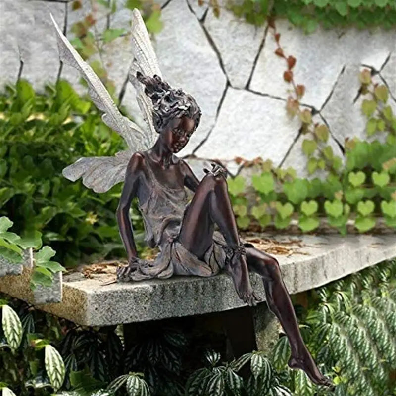 Estatueta Fada Jardim Decoração