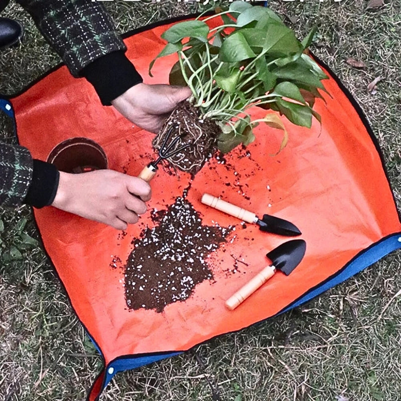 Tapete de Jardinagem Impermeável Dobrável para Plantio