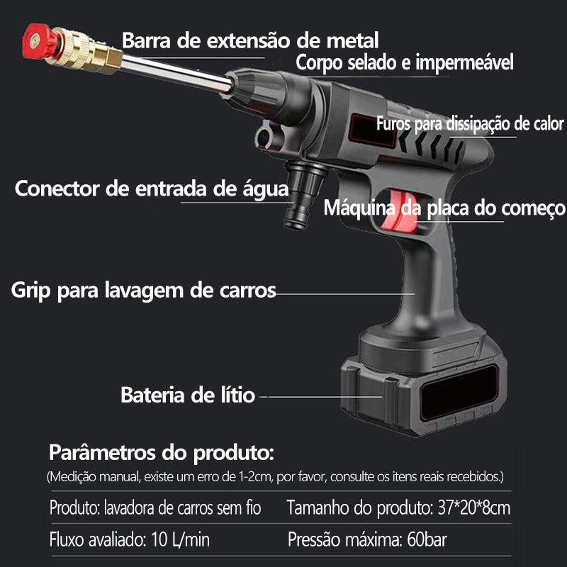 Hidropistola Alta Pressão - 20000mah - DaVivenda