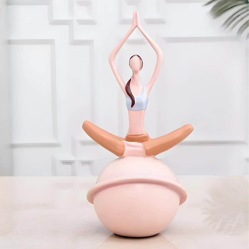 Escultura Yoga Decorativa 25,5 a 30,5cm