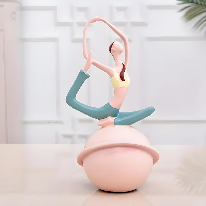 Escultura Yoga Decorativa 25,5 a 30,5cm