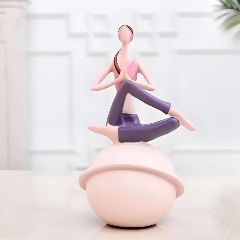 Escultura Yoga Decorativa 25,5 a 30,5cm