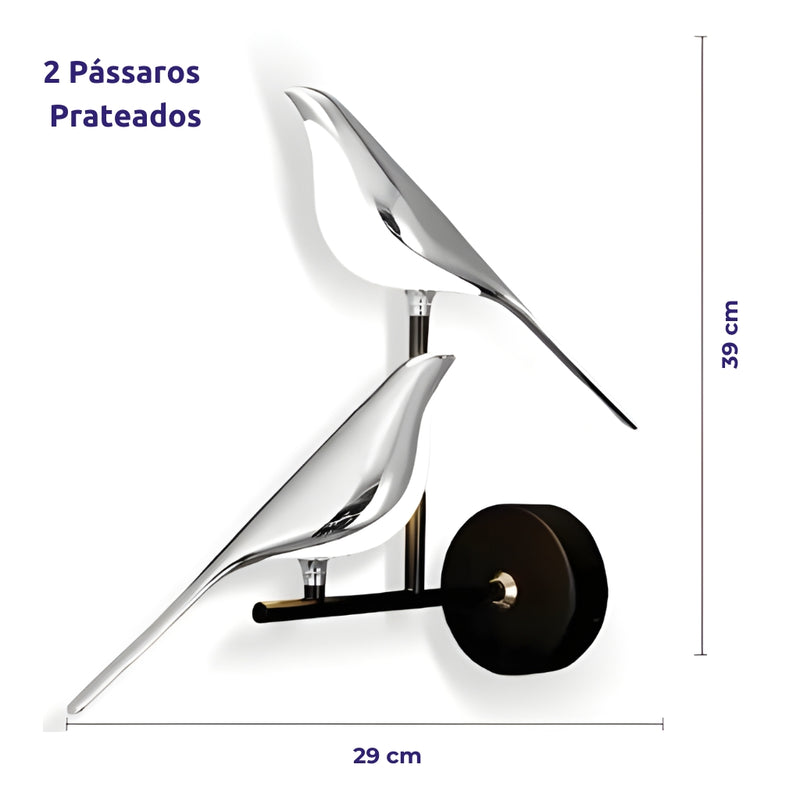 Arandela de Parede 2 Pássaros