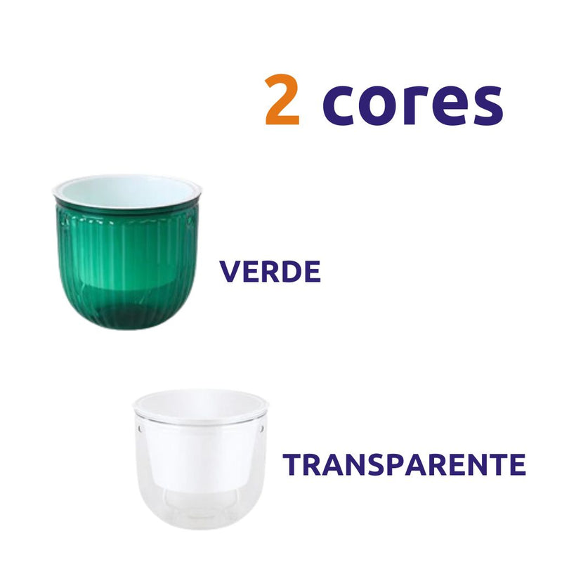 Vaso Autoirrigável Dupla Camada e Corrente - DaVivenda