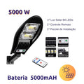 Refletor Led Solar Controle Remoto - DaVivenda