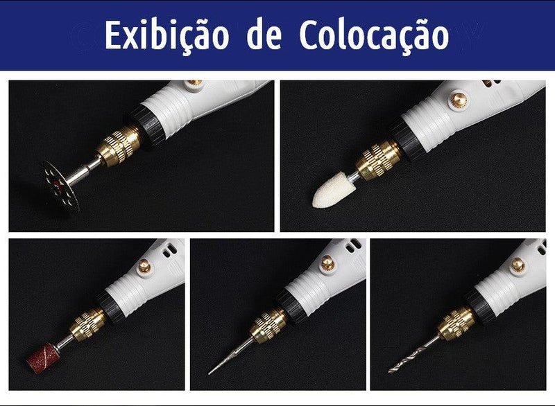 Mini Broca Multifuncional + 40 Acessórios - davivenda