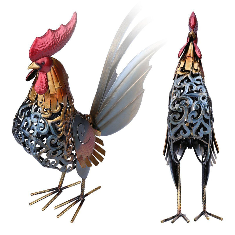Estatueta Galo Metal - davivenda