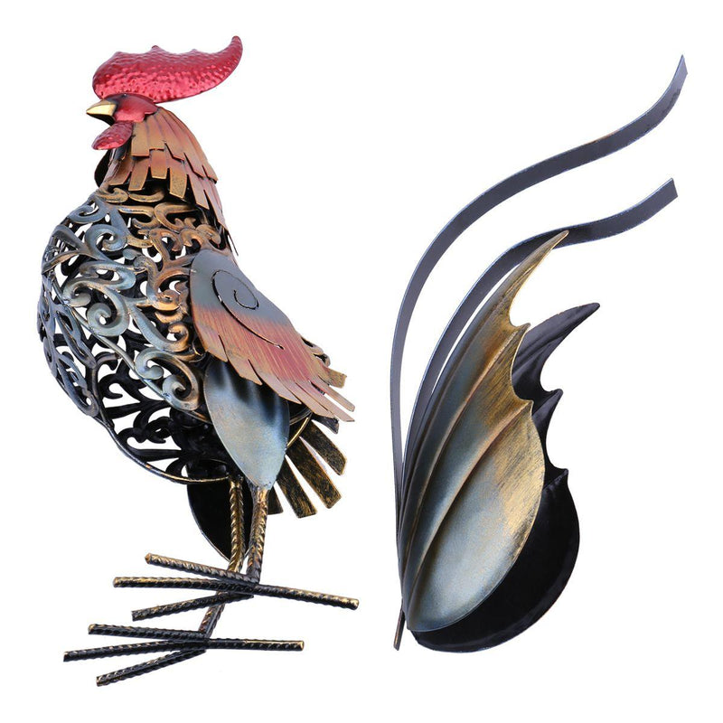 Estatueta Galo Metal - davivenda