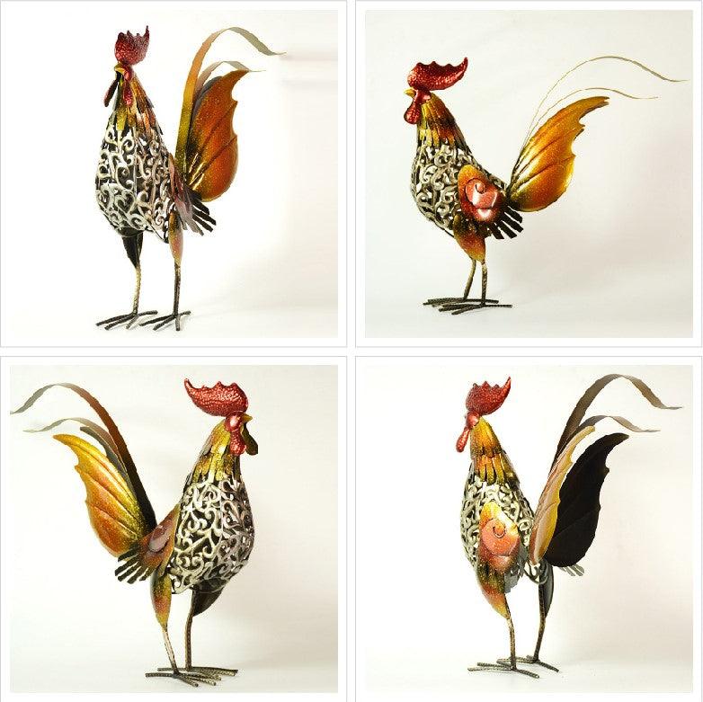 Estatueta Galo Metal - davivenda
